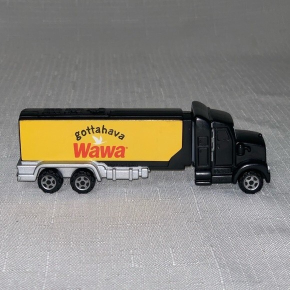 *RARE* PEZ Dispenser Collectible WaWa Semi-Truck Trailer Yellow Black Classic - Picture 1 of 8